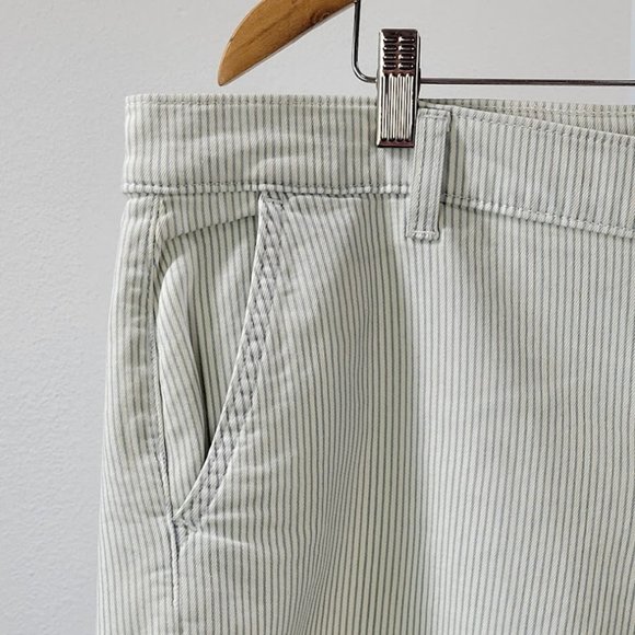 LEVIS striped classic chino shorts blue Sz 18/34w - Picture 2 of 9